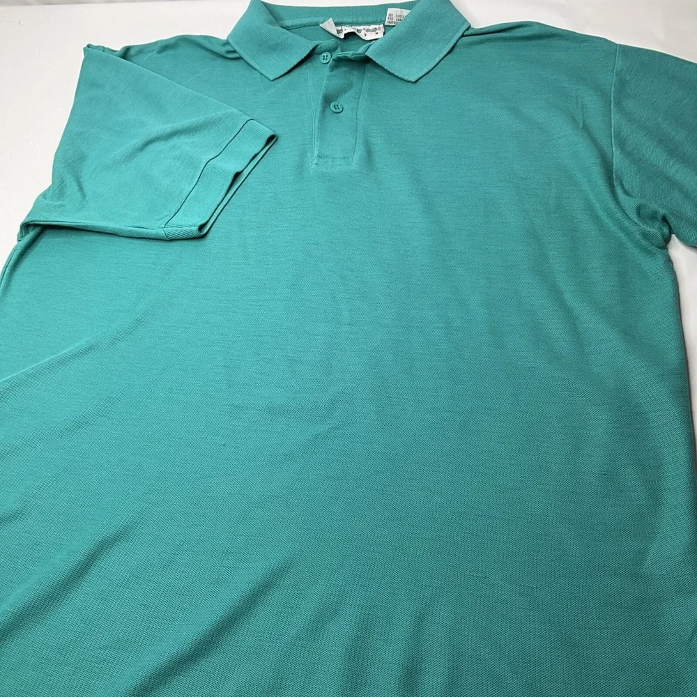 Vintage Levis Polo Shirt Men Sz M 80s Short Sleeve Lightweight Green Retro